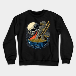 Creepy Great Ramen Bowl Japanese Noodles Crewneck Sweatshirt